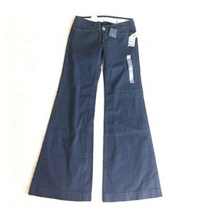 ✨ The gap navy wide leg stretch pants sz 2/26 x 33